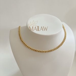 CHOKER CUBANO DORADO
