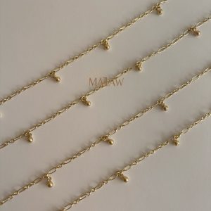 TOBILLERA BALINES COLGANTES