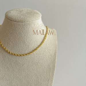 CHOKER LAZO DELGADO DORADO